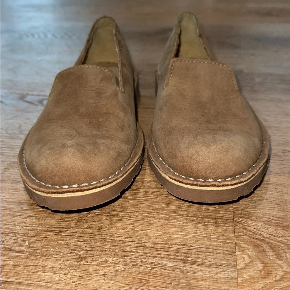 L.L. Bean Women's Tan Suede Slip-On Loafers